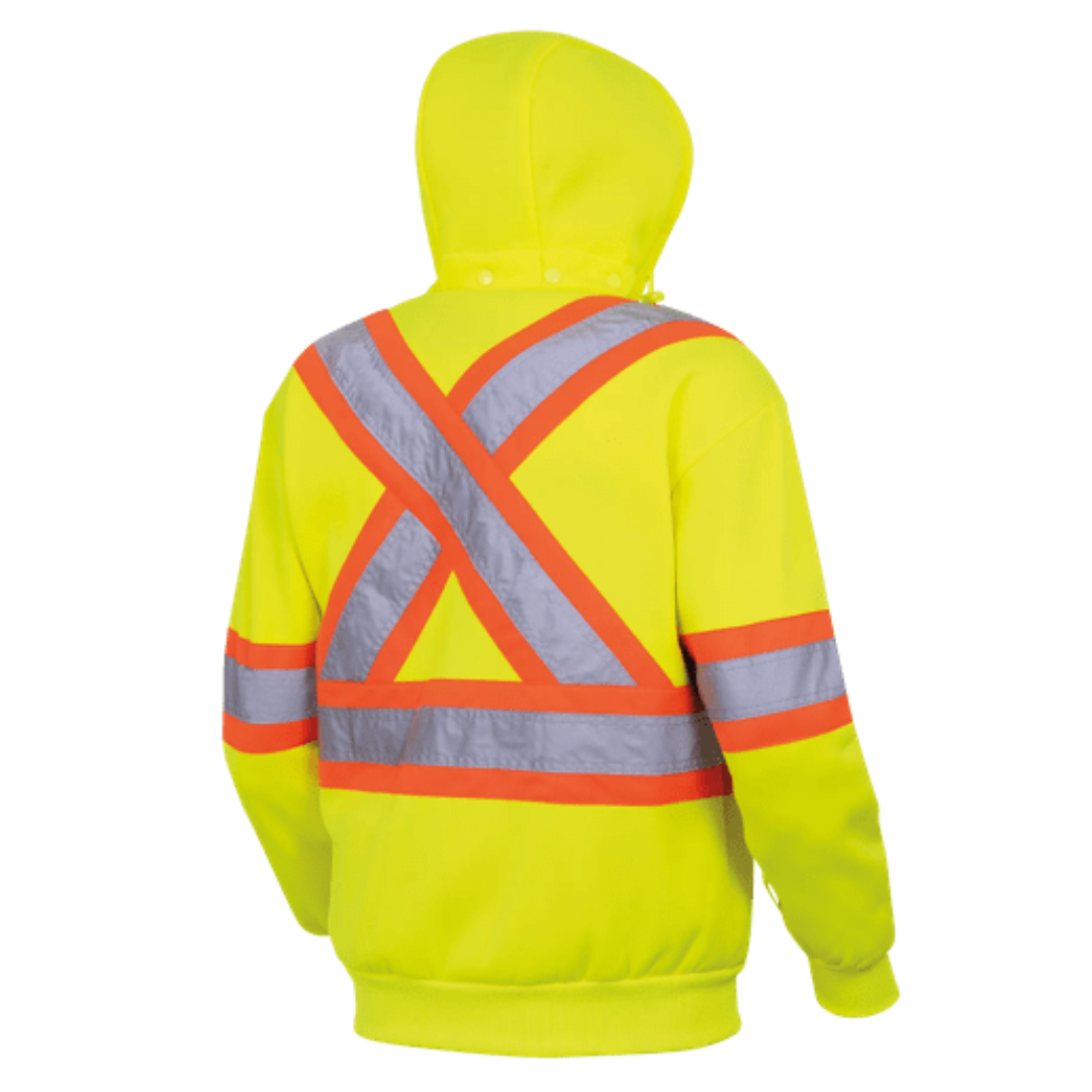 Pioneer Hi-Vis Fleece Safety Hoodie