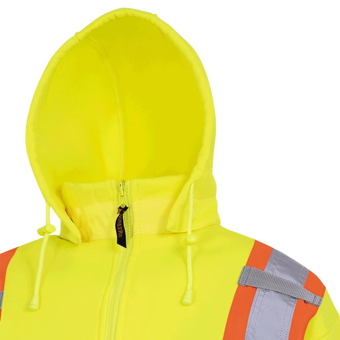 Pioneer Hi-Vis Fleece Safety Hoodie