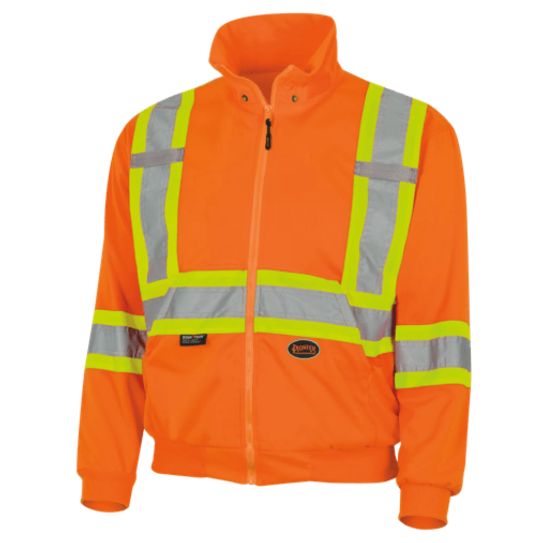 Pioneer Hi-Vis Micro Fleece Safety Hoodie