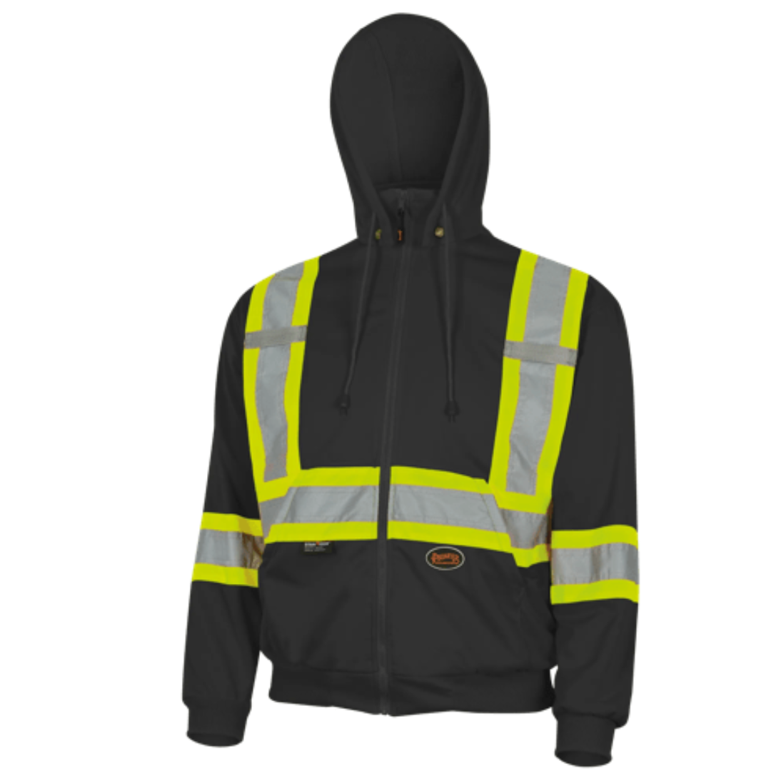 Pioneer Hi-Vis Micro Fleece Safety Hoodie
