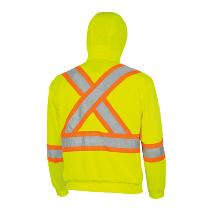 Pioneer Hi-Vis Micro Fleece Safety Hoodie
