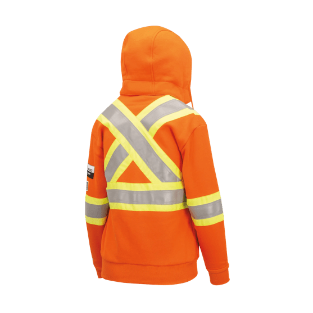 Womens FR Hi-Vis Heavyweight Cotton Safety Hoodie