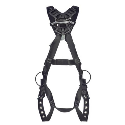 V-Form Arc Flash Harness, Back & Hip Web Loop, Tongue Buckle Leg Straps