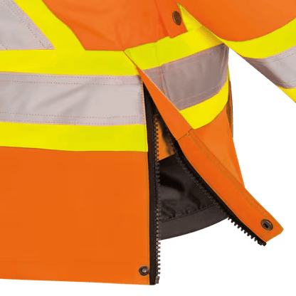 Women's Hi-Vis 7-in-1 Waterproof Jacket w/Hood