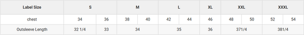 Sizing Chart