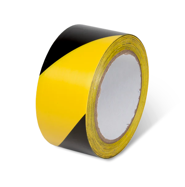 Conformable Adhesive Hazard Stripe Marking Tape (108 ft)