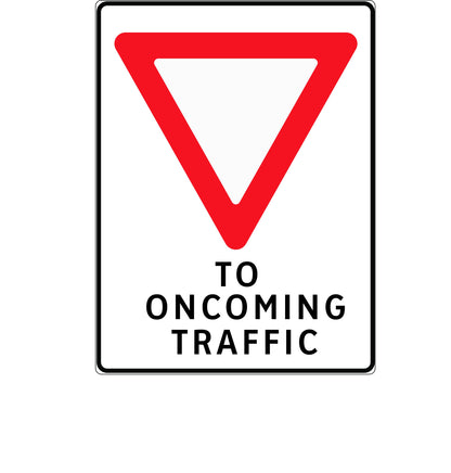 Plasticade Canada Yield Symbol (RB-91) Roll-Up Traffic Sign 36" x 48" (91.44cm x 121.92cm) - MUTCD Canada compliant portable construction zone sign - supplynow.ca