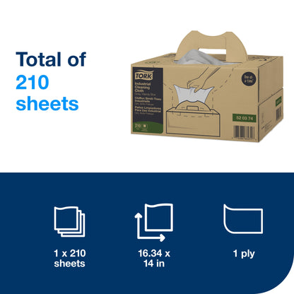 Tork Industrial Cleaning Cloth Gray W7