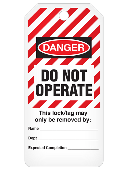 Lockout Tags in Various Pack Sizes