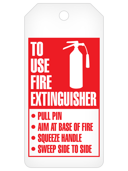 Monthly Inspection Tags for Fire Extinguisher- Roll of 100