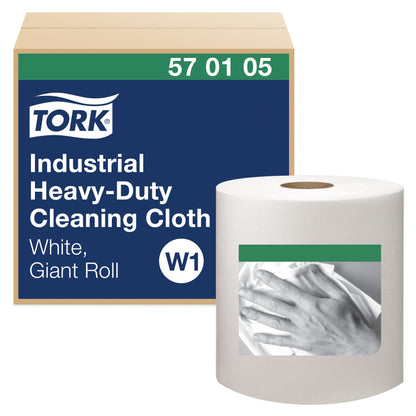 Tork Heavy Duty Cleaning Cloth White Giant Roll W1