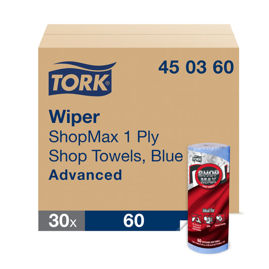 Tork ShopMax Heavy Duty Paper Shop Towel Blue