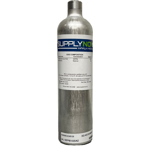 H2S 50ppm/N2  34L