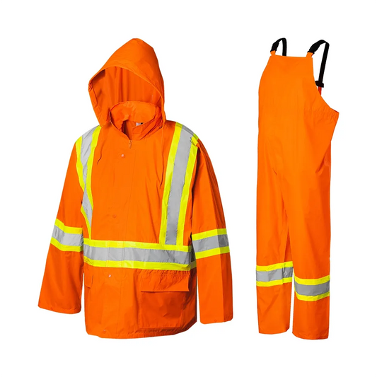 Hi-Vis 3 Pcs Rain Suit