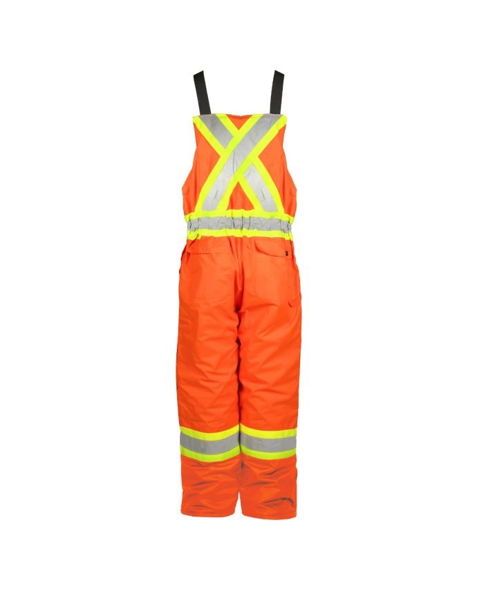 Terra Winter Bib Overalls Orange and Black