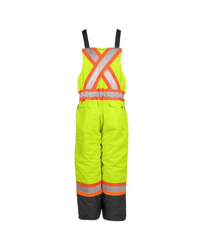 Terra Winter Bib Overalls Orange and Black