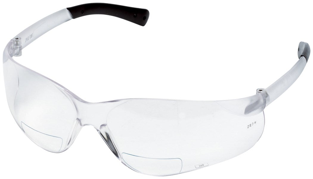 BearKat BK1 Series Bifocal Readers Safety Glasses 2.0 Diopter, Clear Lens 12 Pack