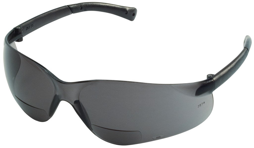 BearKat BK1 Series Bifocal Readers Safety Glasses 2.0 Diopter, Grey Lens 12 Pack