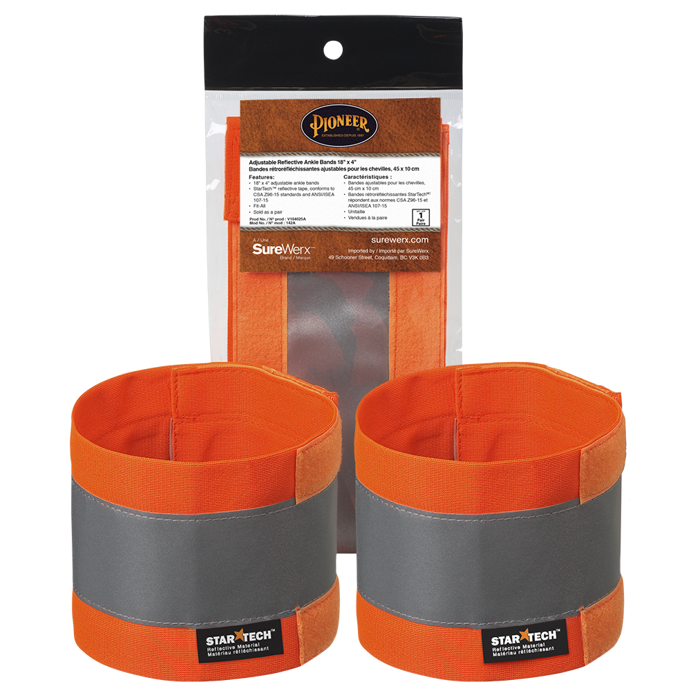High Visibility Leg Bands Pack of 10 Pairs