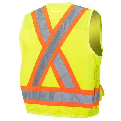 Pioneer Hi-Vis Surveyors Vest, Yellow