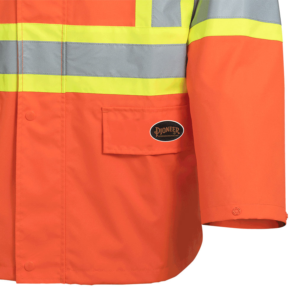 Waterproof Safety Jackets - "The Rock" - PU Coated 300D Oxford Polyester