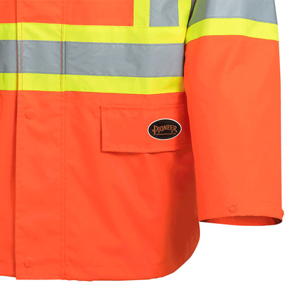 Waterproof Safety Jackets - "The Rock" - PU Coated 300D Oxford Polyester