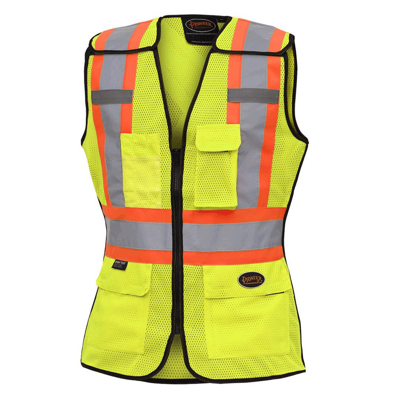 Women's Hi-Vis Safety Tear-Away Vest, Yellow