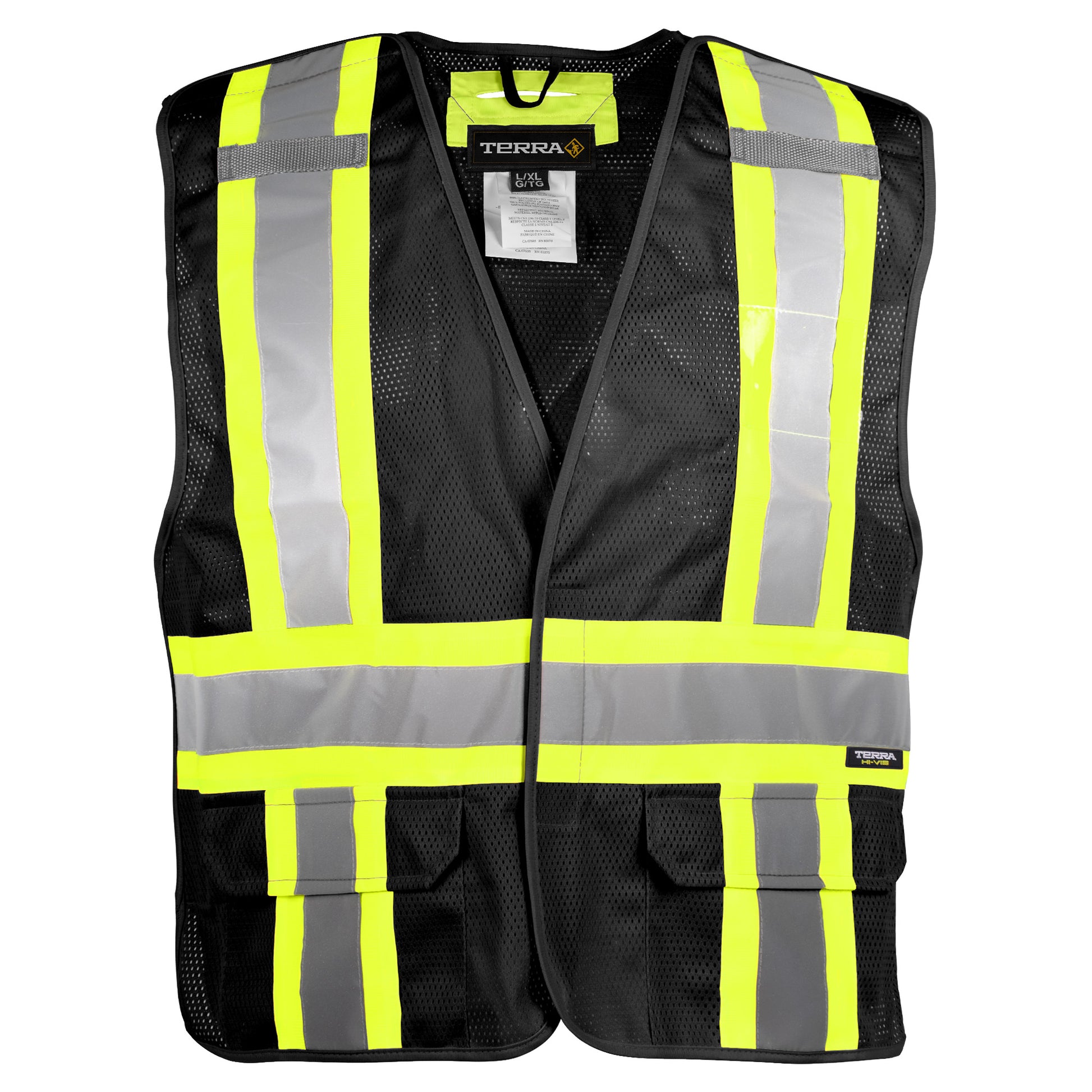 TERRA Hi-Vis 5 Point Tear Away Mesh Vest - supplynow.ca