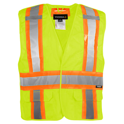 TERRA Hi-Vis 5 Point Tear Away Mesh Vest - supplynow.ca