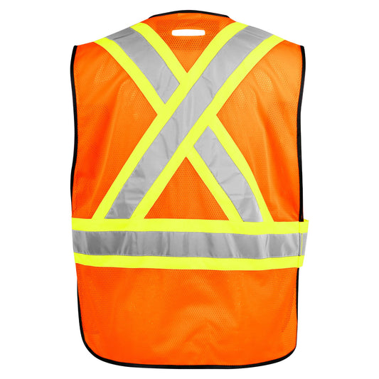 TERRA Hi-Vis 5 Point Tear Away Vest With Black Binding - supplynow.ca