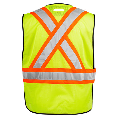 TERRA Hi-Vis 5 Point Tear Away Vest With Black Binding - supplynow.ca