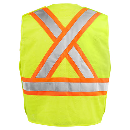 TERRA Hi-Vis 5 Point Tear Away Vest With Zipper - supplynow.ca