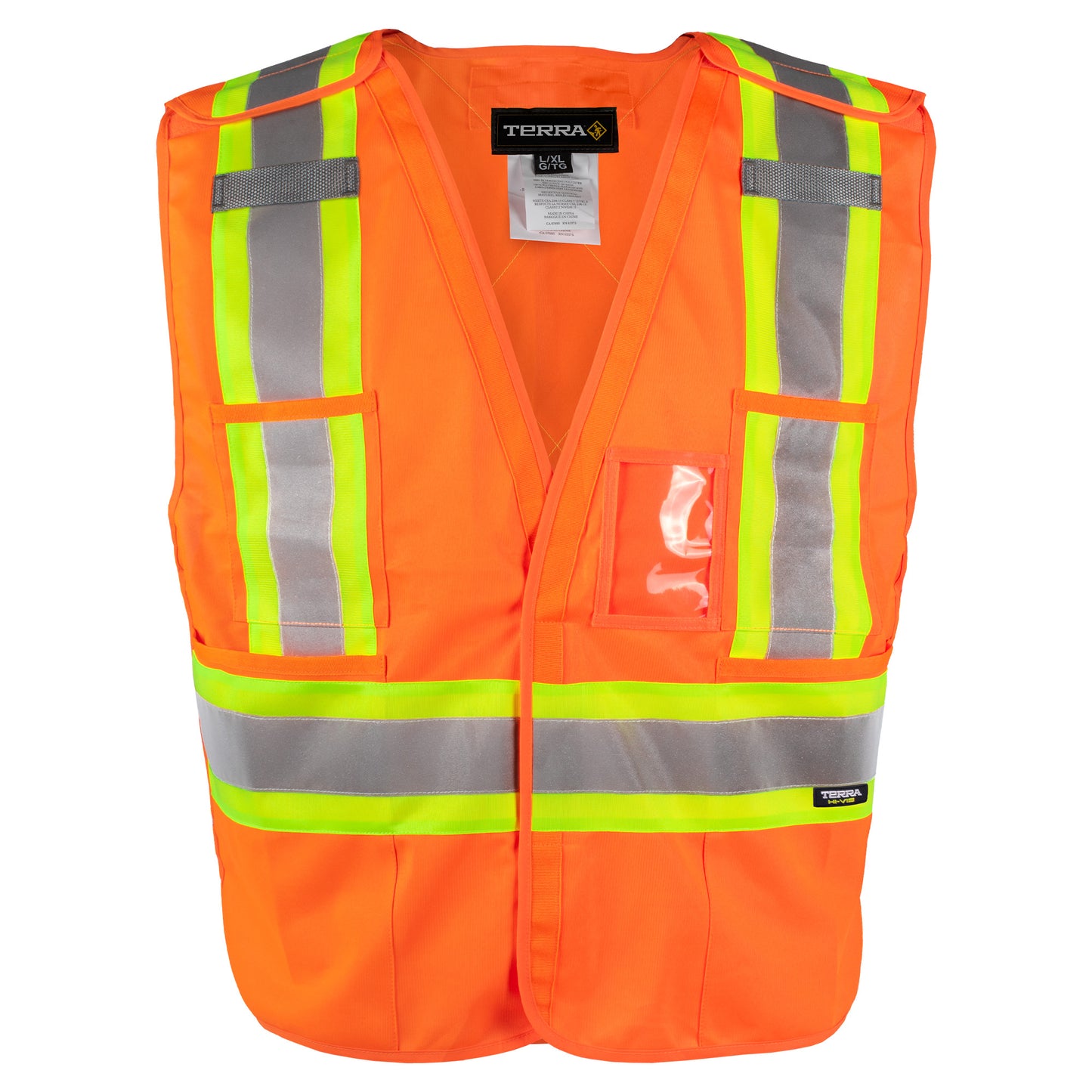 TERRA Hi-Vis Solid 5 Point Tear Away Vest - supplynow.ca
