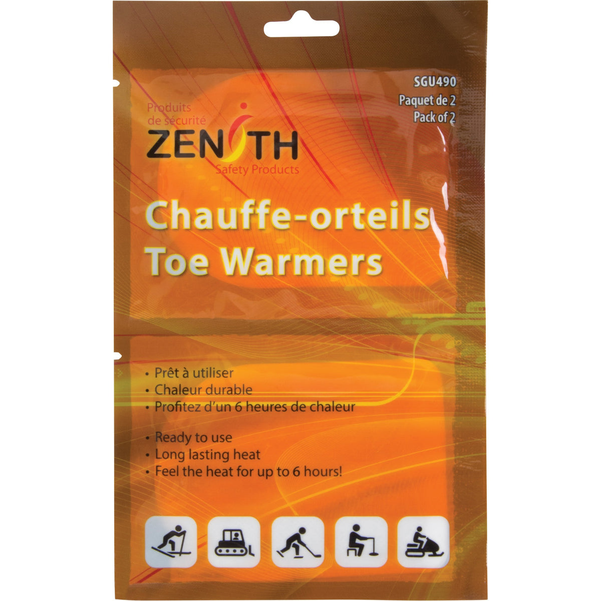 Toe Warmers, 6 hrs. - Pack of 20 Pairs