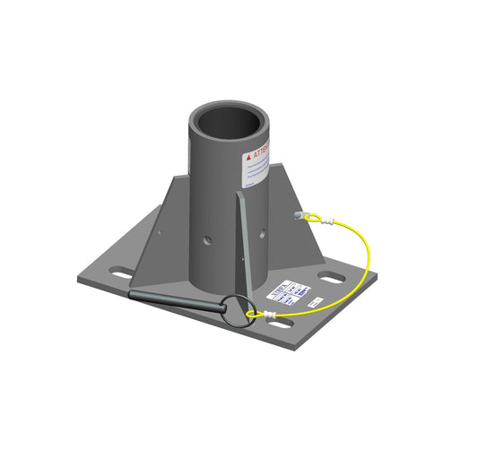 MSA XTIRPA, 3" Center Mount Floor Adapter Base
