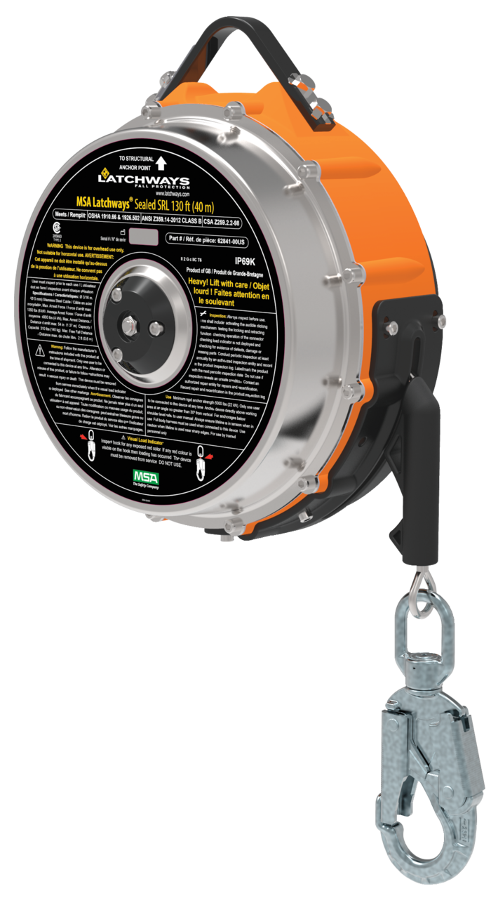 Latchways Sealed SRL, 130' (40m), Stainless Steel Cable