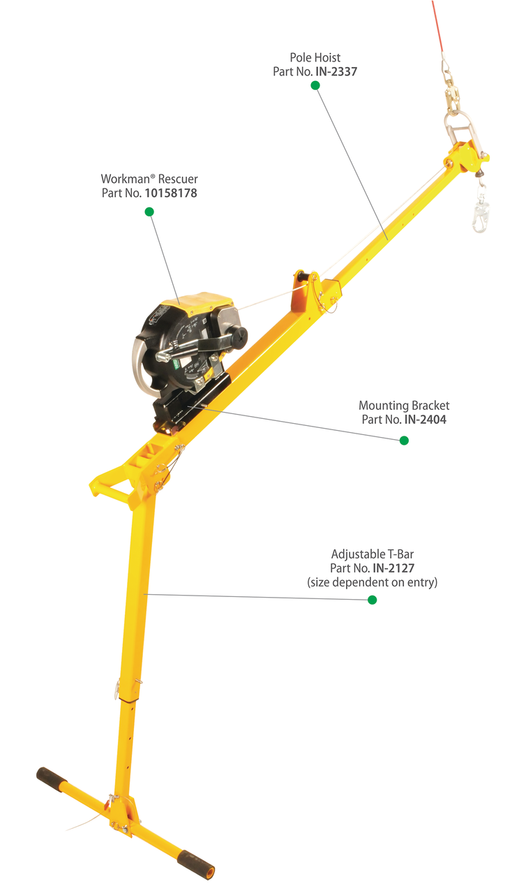 MSA XTIRPA, Universal Ring Adapter for Pole Hoist System