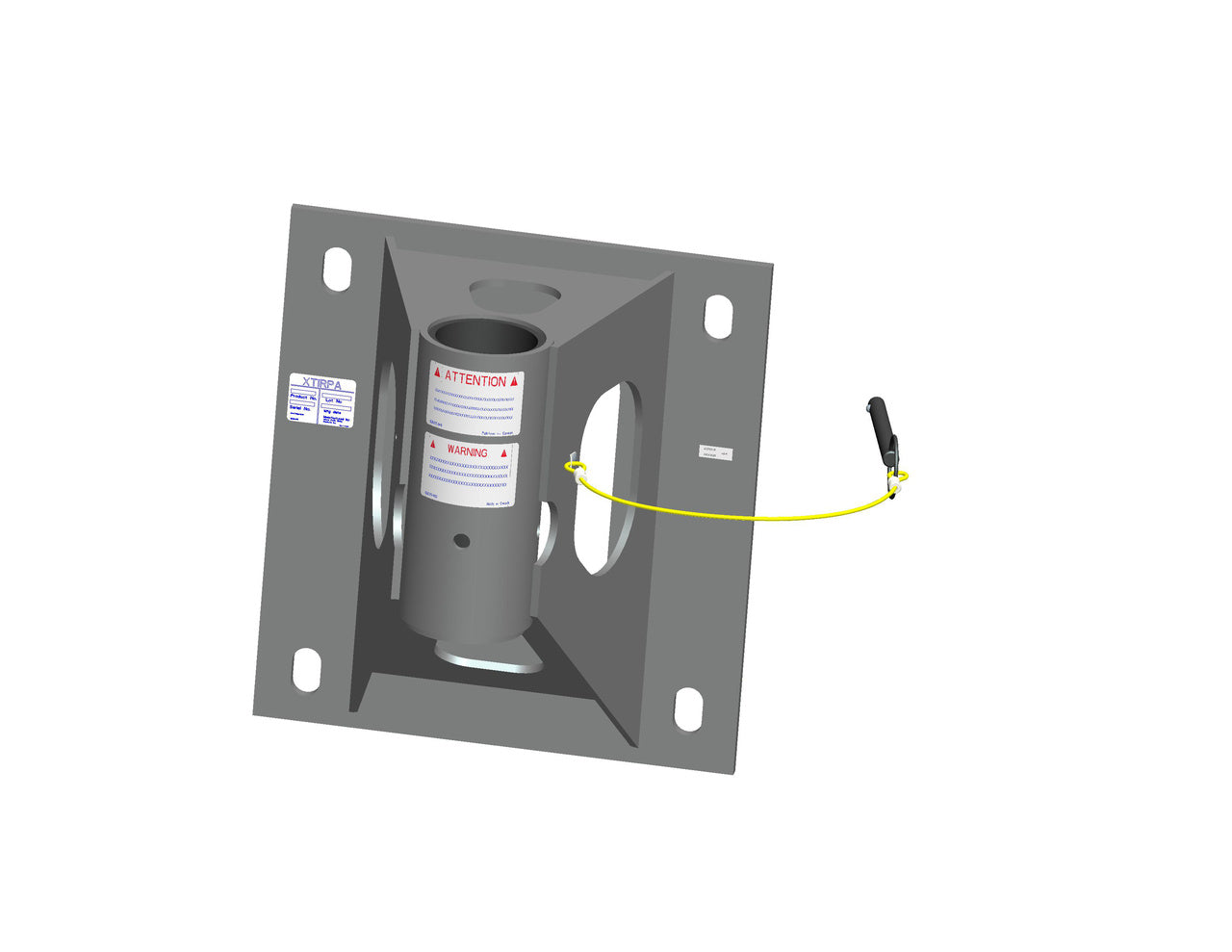 MSA XTIRPA, 3" Mural Adapter Base with 8-14" Offset