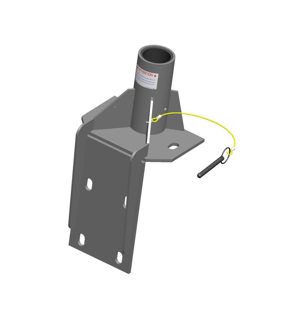 MSA XTIRPA, 3" Top Wall Adapter 90° Base