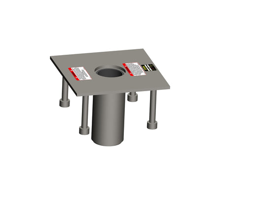 MSA XTIRPA, 3" Fresh Concrete Floor Adapter Base