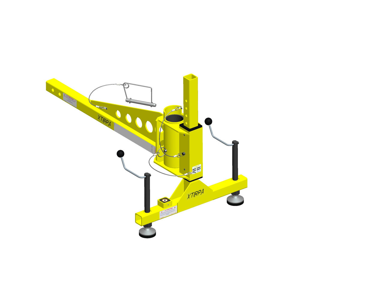 MSA XTIRPA, 3" Hitch Mount with 24" Stabilizer