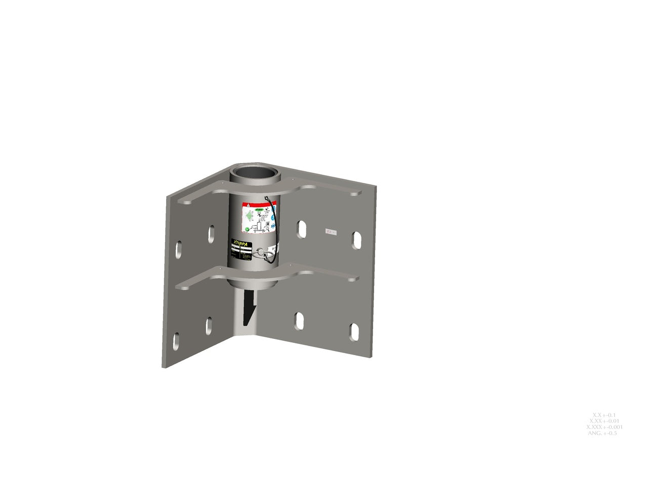MSA XTIRPA, 3" Interior Corner Wall Adapter Base