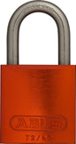 Lockout Safety Padlock Aluminium-25mm-orange