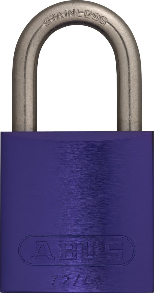 Lockout Safety Padlock Aluminium-25mm-purple