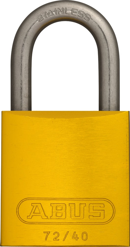 Lockout Safety Padlock Aluminium-25mm-yellow