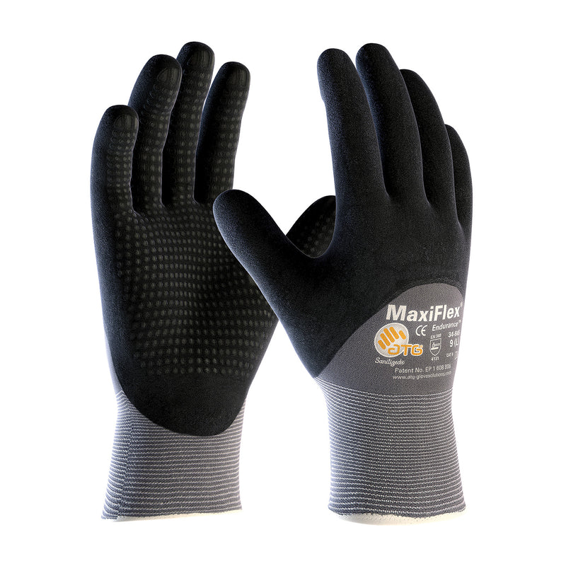Maxiflex Endurance Nylon Glove With Nitrile Coated Microfoam Grip And Micro Dot Palm, Sold By Pair-GP34845XXS