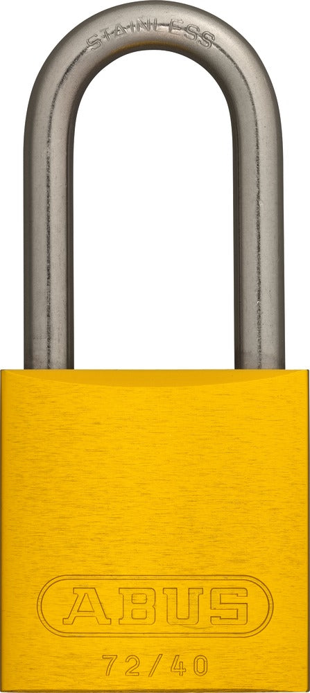 Lockout Safety Padlock Aluminium-40 mm-yellow