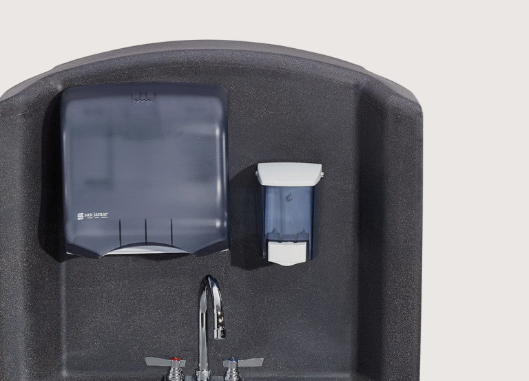 Portable Handwashing Sink for Construction With Foot Pump Hot Or Cold