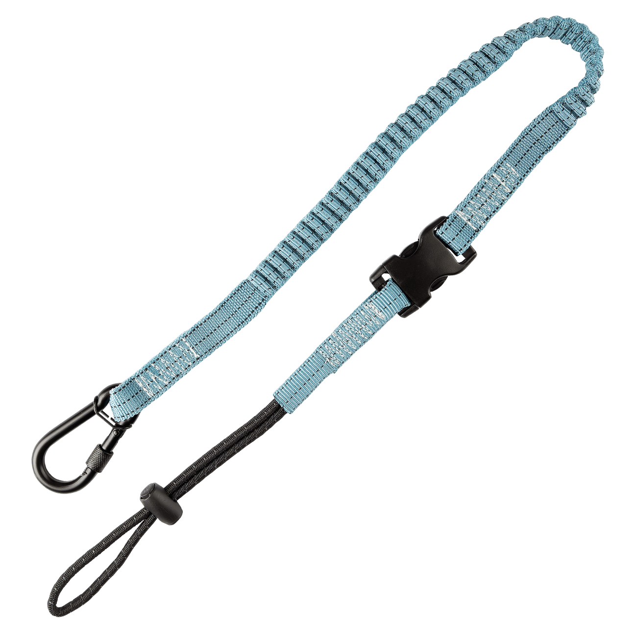 5 lb Tool Tether with speed-clip, choke-on cinch-loop and aluminum twist-lock carabiner, 36, 1/pk