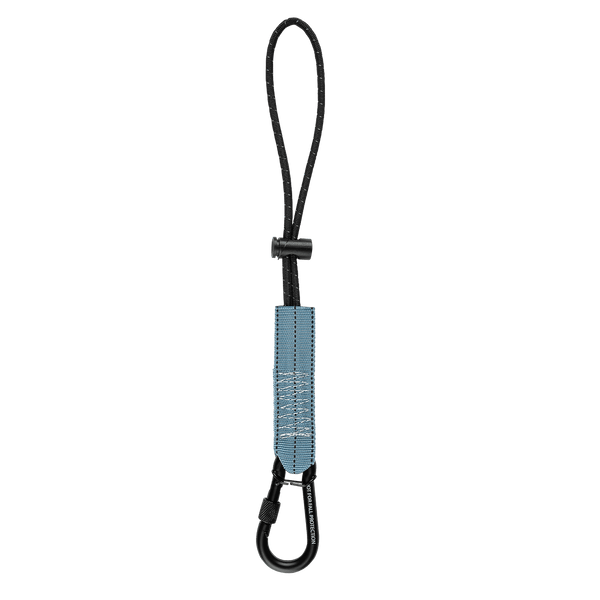 5 lb Tool Attachment with choke-on cinch-loop and steel screwgate carabiner, 5/pack